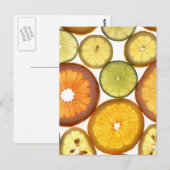 Carte Postale Fruits Citriques (Devant / Derrière)