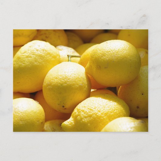 Carte Postale Fruits : Citrons (Devant)