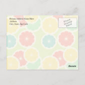 Carte Postale Fruits d'agrumes frais, joli coloré (Dos)