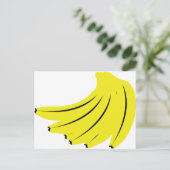 Carte Postale fruits de bananes jaunes (Debout devant)