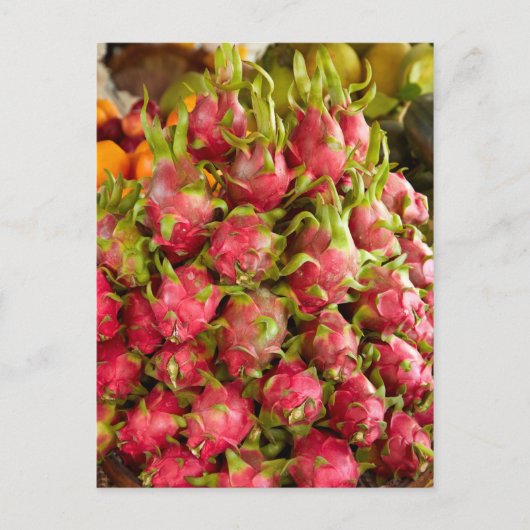 Carte Postale Fruits de dragon| Le marché de Can Duoc (Devant)