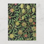 Carte Postale Fruits de Grenade Foncé de William Morris (Devant)