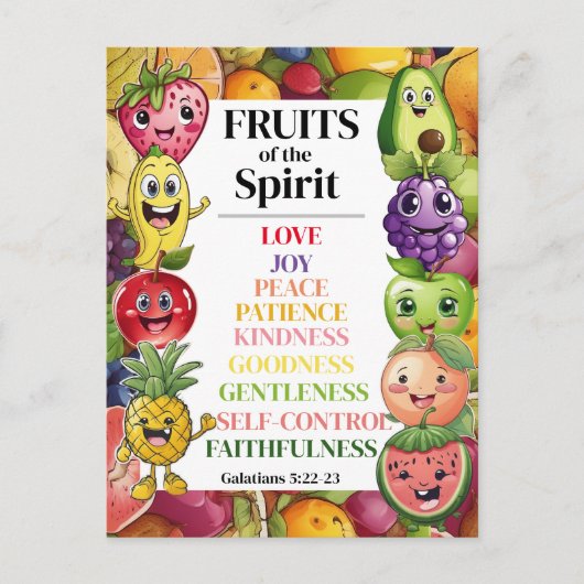Carte Postale Fruits de l'Esprit (Devant)