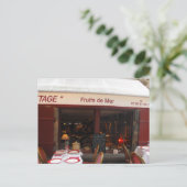 Carte Postale Fruits de mer restaurant France (Debout devant)