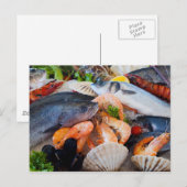 Carte Postale Fruits de mer variés (Devant / Derrière)