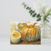 Carte Postale FRUITS DE SAISON / Halloween CITROUILLE, Thanksgiv (Debout devant)