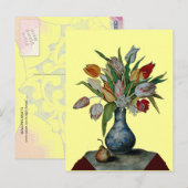 CARTE POSTALE FRUITS DE SAISON - TULIPES (Devant / Derrière)