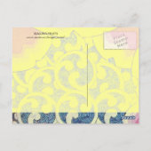 CARTE POSTALE FRUITS DE SAISON - TULIPES (Dos)