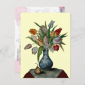 CARTE POSTALE FRUITS DE SAISON - TULIPS (Devant / Derrière)