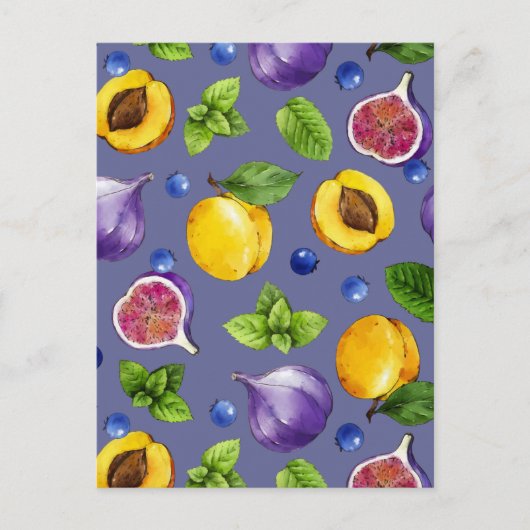 Carte Postale Fruits d'été (Devant)