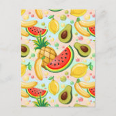 Carte Postale Fruits d'été frais Motif (Devant)