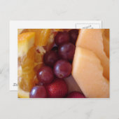 Carte Postale Fruits du petit-déjeuner (Devant / Derrière)