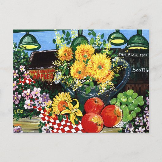 Carte Postale Fruits et fleurs (Devant)