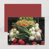 Carte Postale Fruits et légumes (Devant / Derrière)