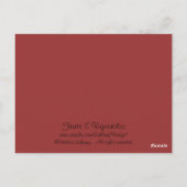 Carte Postale Fruits et légumes (Dos)