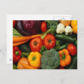 CARTE POSTALE FRUITS ET LÉGUMES (Devant / Derrière)