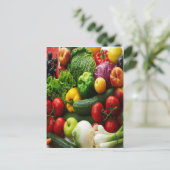 CARTE POSTALE FRUITS ET LÉGUMES (Debout devant)