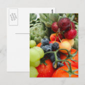 Carte Postale Fruits et légumes (Devant / Derrière)
