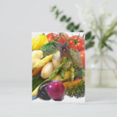 CARTE POSTALE FRUITS ET LÉGUMES (Debout devant)