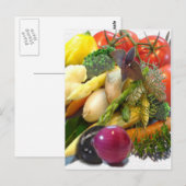 CARTE POSTALE FRUITS ET LÉGUMES (Devant / Derrière)