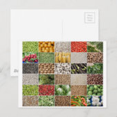Carte Postale Fruits et légumes (Devant / Derrière)