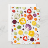 Carte Postale Fruits et légumes (Devant / Derrière)