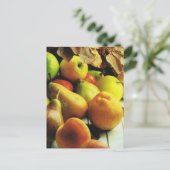 Carte Postale Fruits et légumes, pommes et poires (Debout devant)