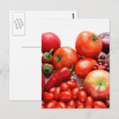 Carte Postale Fruits Et Légumes Rouges (Devant / Derrière)