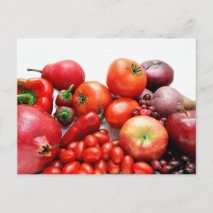 Carte Postale Fruits Et Légumes Rouges