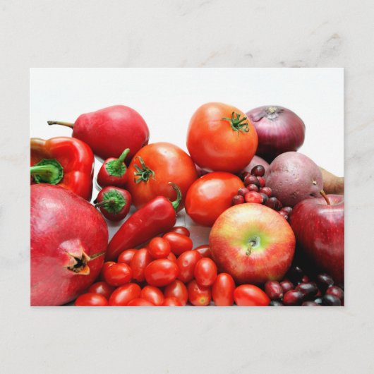 Carte Postale Fruits Et Légumes Rouges (Devant)