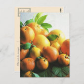 Carte Postale Fruits et vegetables, oranges et lemons (Devant / Derrière)