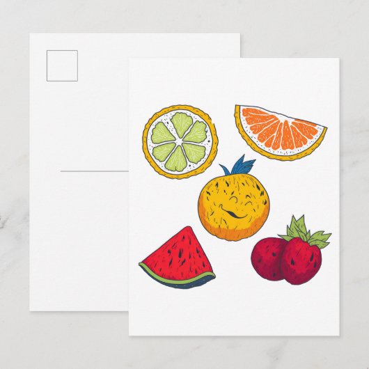 Carte Postale Fruits par Nico (Devant / Derrière)