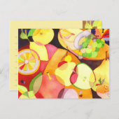 Carte Postale Fruits pour une recette longue vie (Devant / Derrière)