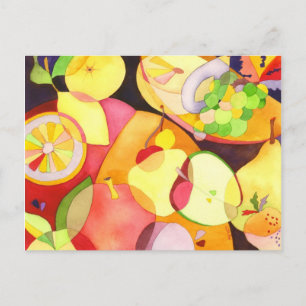 Carte Postale Fruits pour une recette longue vie