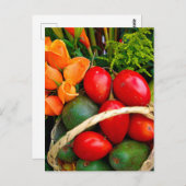 Carte Postale Fruits tropicaux (Devant / Derrière)