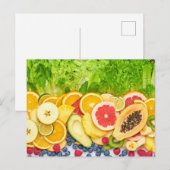 Carte Postale Fruits tropicaux (Devant / Derrière)