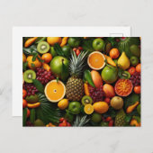 Carte Postale Fruits tropicaux (Devant / Derrière)