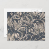 Carte Postale Fruits vintages et fleurs I (Devant / Derrière)