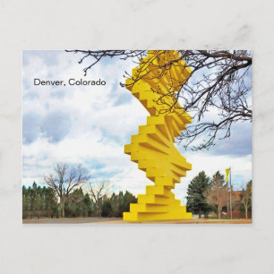 Carte Postale Fry français à l'air de mur Jaune articulé Denver