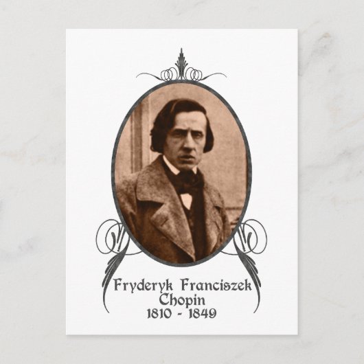 Carte Postale Fryderyk Chopin (Devant)