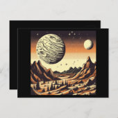 Carte Postale FSF Mars Paysage Coupe de bois 1 (Devant / Derrière)