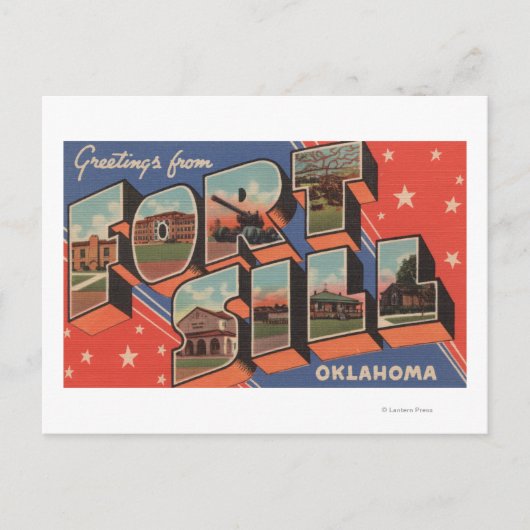 Carte Postale Ft. Sill, Oklahoma - Scènes de grandes lettres (Devant)