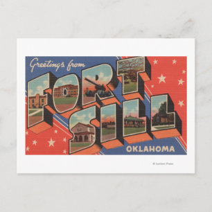 Carte Postale Ft. Sill, Oklahoma - Scènes de grandes lettres