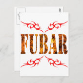 CARTE POSTALE FUBAR (Devant / Derrière)