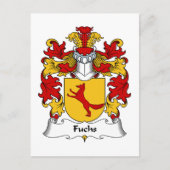 Carte Postale Fuchs Family Crest (Devant)