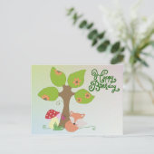 Carte Postale Fuchs non terme Baum (Debout devant)