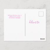 Carte Postale Fuchsia Personnalisé 6 photos Greetings Universel (Dos)