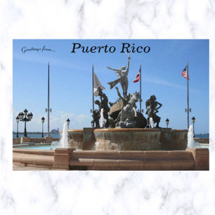 Carte Postale Fuente Raices Porto Rico