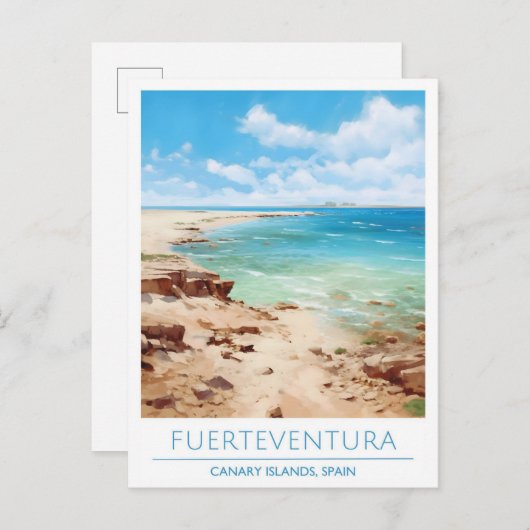 Carte Postale Fuerteventura Canaries Espagne Voyage (Devant / Derrière)