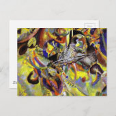 Carte Postale Fugue peinture Abstraite par Kandinsky (Devant / Derrière)